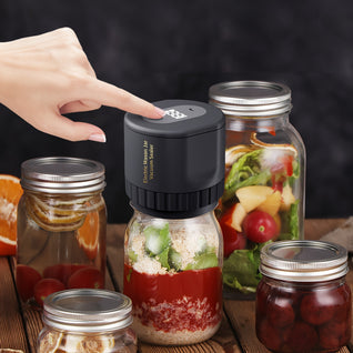 Cordless Electric Mason Jar Vacuum Sealer for Food Storage