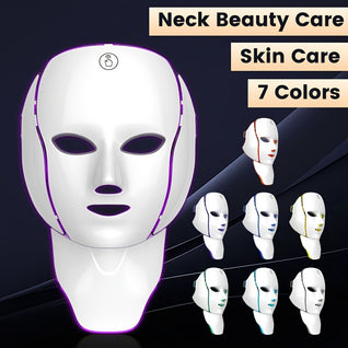 7Color Neck  Face Beauty Mask Wireless Rechargeable Touchscreen