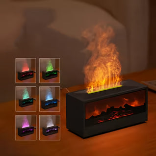 Colorful Flame Humidifier Aromatherapy Remote Control Ambiance