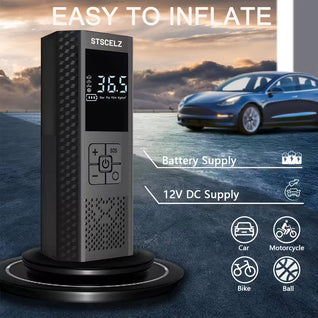 Fast 150PSI Cordless Tire Inflator Auto Pump  Gauge