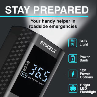 Fast 150PSI Cordless Tire Inflator Auto Pump  Gauge