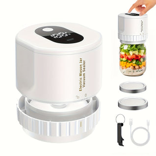 Cordless Electric Mason Jar Vacuum Sealer for Food Storage