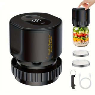 Cordless Electric Mason Jar Vacuum Sealer for Food Storage