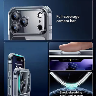 ESR for iPhone 17 Pro Max Case, Camera Control Cover, Compatible with MagSafe Accessories, Military-Grade Drop Protection, Shock-Absorbing Air Guard Corners, Hybrid Series, Clear